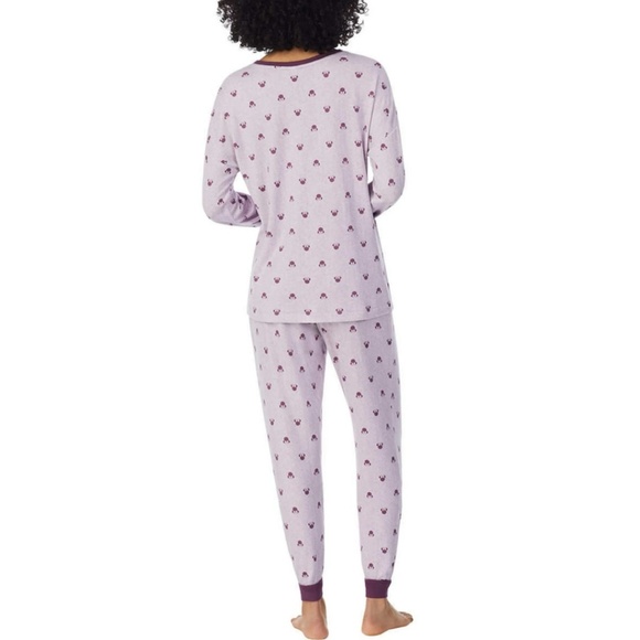 Disney Character Cozy Purple Minnie Mouse Pajama Set - Picture 2 of 16